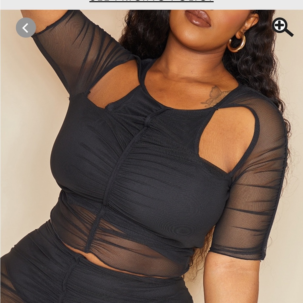 PLT mesh crop top